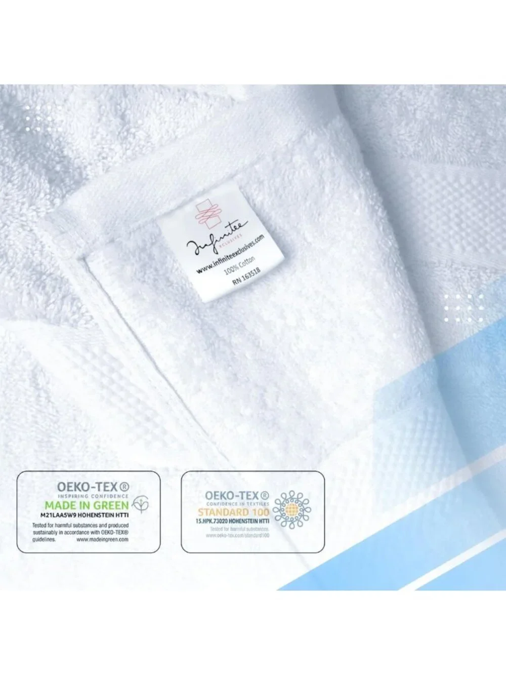 Luxurious 100% Cotton 8-Piece Bath Towel Set - Soft, Absorbent, Quick-Dry Towels